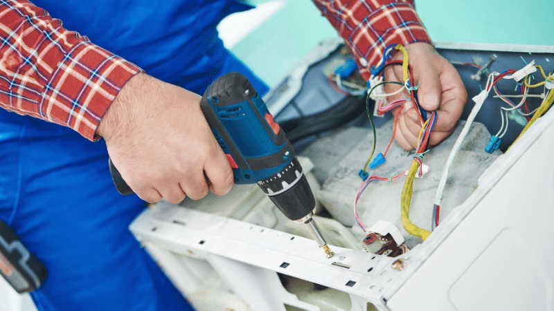 Nallıhan Airfel Airfel çamaşır makinesi kart tamiri – Su almama arızası orijinal parça ile giderildi. - Teknik servis örneği